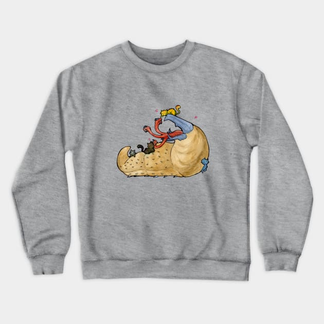 Graboids love Kittens Crewneck Sweatshirt by UntidyVenus